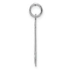Sterling Silver Rhodium-plated Medium Polished Number 24 Charm