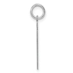 Sterling Silver Rhodium-plated Medium Polished Number 27 Charm