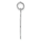 Sterling Silver Rhodium-plated Medium Polished Number 28 Charm