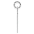Sterling Silver Rhodium-plated Medium Polished Number 31 Charm