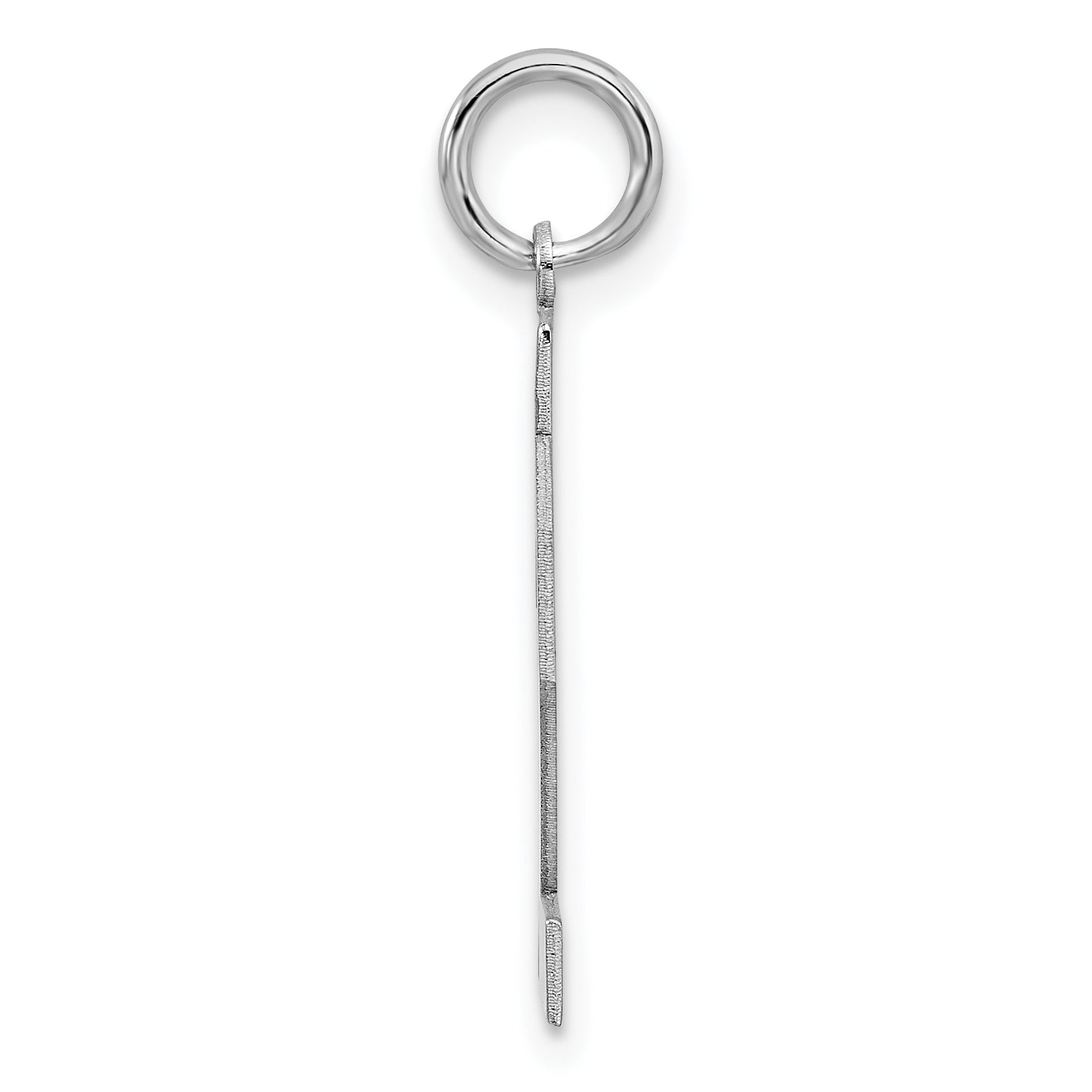 Sterling Silver Rhodium-plated Medium Polished Number 32 Charm Secondary image