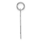Sterling Silver Rhodium-plated Medium Polished Number 32 Charm