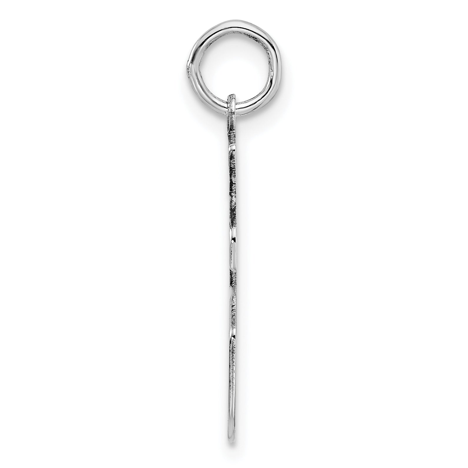 Sterling Silver Rhodium-plated Medium Polished Number 36 Charm Secondary image