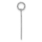 Sterling Silver Rhodium-plated Medium Polished Number 41 Charm
