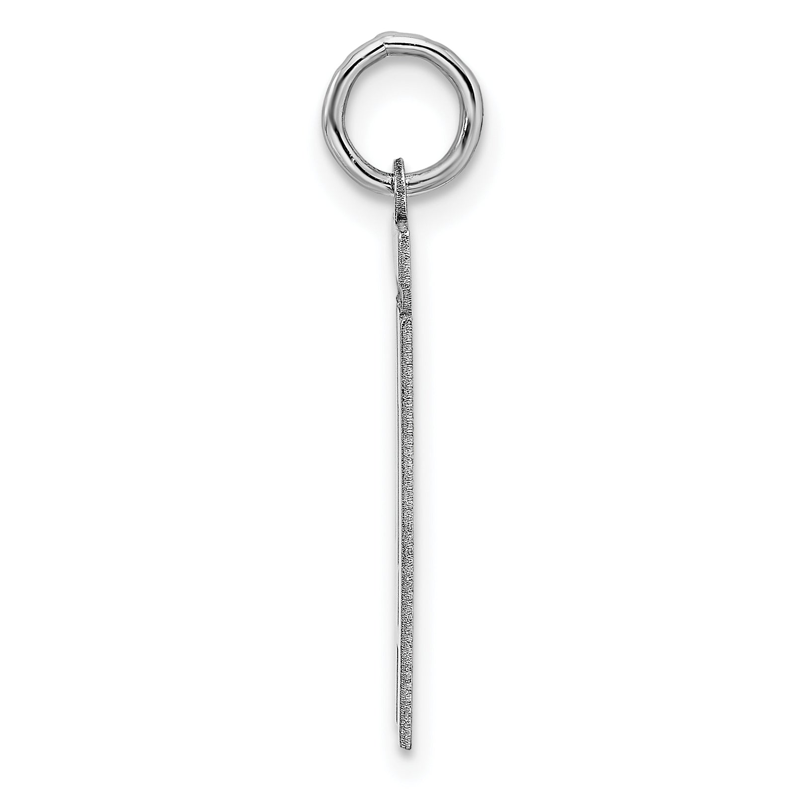 Sterling Silver Rhodium-plated Medium Polished Number 41 Charm