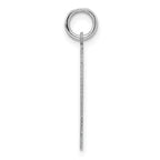 Sterling Silver Rhodium-plated Medium Polished Number 44 Charm