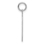 Sterling Silver Rhodium-plated Medium Polished Number 50 Charm