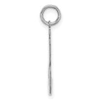 Sterling Silver Rhodium-plated Medium Polished Number 53 Charm