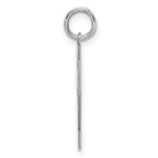 Sterling Silver Rhodium-plated Medium Polished Number 62 Charm