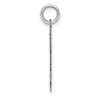 Sterling Silver Rhodium-plated Medium Polished Number 64 Charm