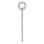 Sterling Silver Rhodium-plated Medium Polished Number 67 Charm
