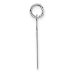 Sterling Silver Rhodium-plated Medium Polished Number 81 Charm