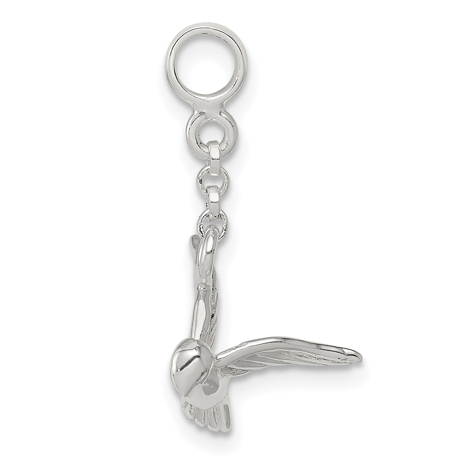 Sterling Silver Bird 1/2in Dangle Enhancer Secondary image
