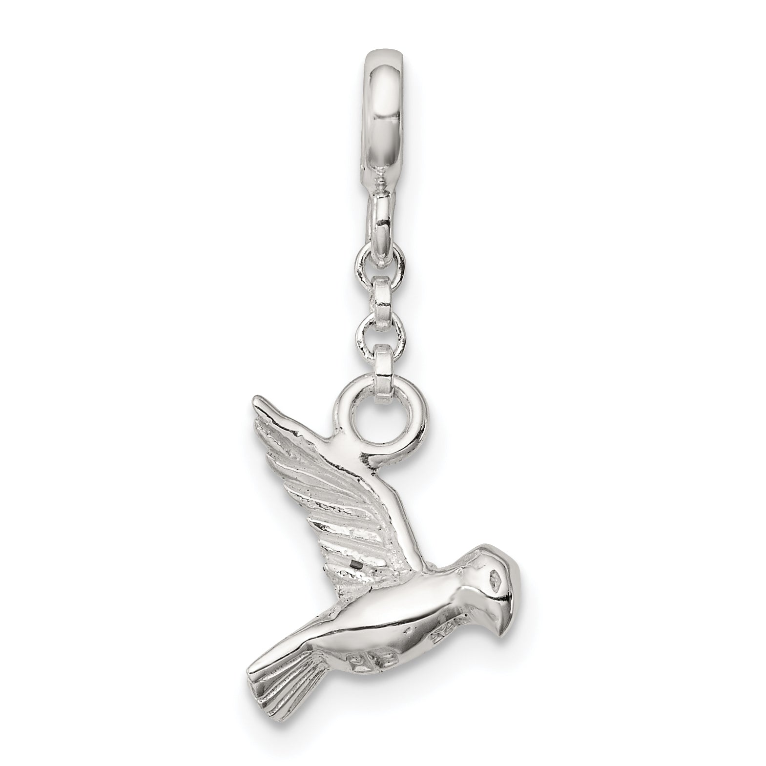 Sterling Silver Bird 1/2in Dangle Enhancer