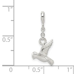 Sterling Silver Bird 1/2in Dangle Enhancer