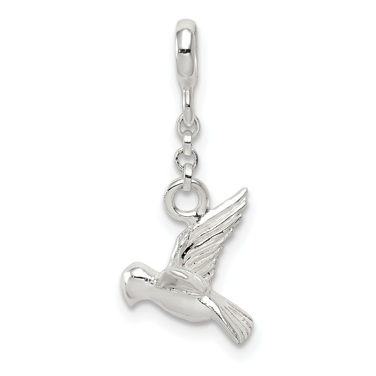 Sterling Silver Bird 1/2in Dangle Enhancer