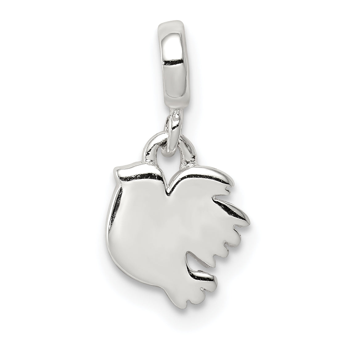 Sterling Silver Polished Bird Enhancer Main image
