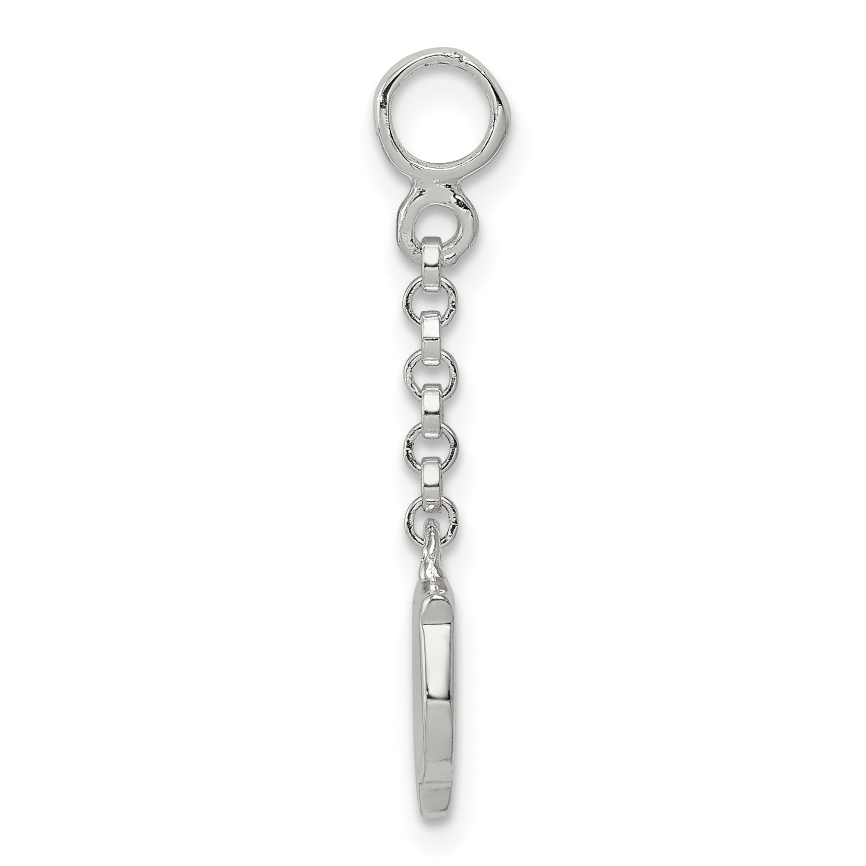 Sterling Silver Polished Bird 1/2in Dangle Enhancer Secondary image