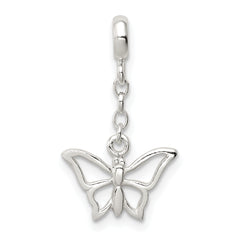 Sterling Silver Butterfly 1/2in Dangle Enhancer