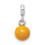 Sterling Silver Yellow Enameled Bead Enhancer