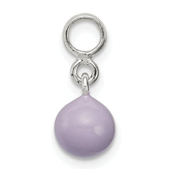 Sterling Silver Lilac Enamel Bead Enhancer