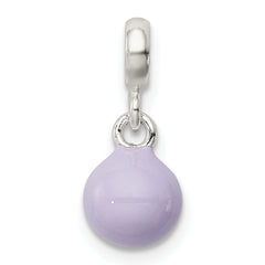 Sterling Silver Lilac Enamel Bead Enhancer