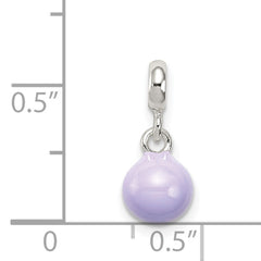 Sterling Silver Lilac Enamel Bead Enhancer