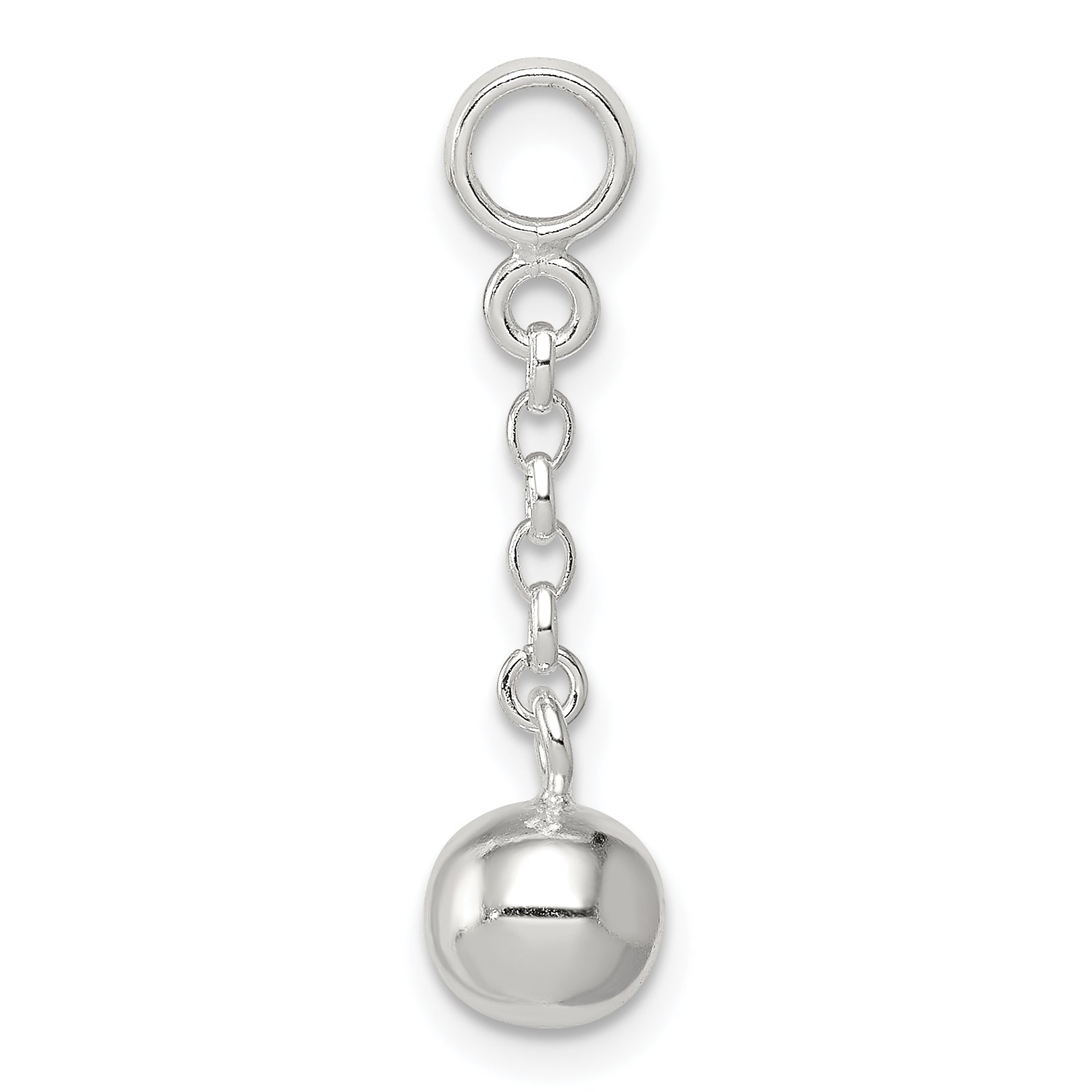 Sterling Silver Polished Bead 1/2in Dangle Enhancer Secondary image