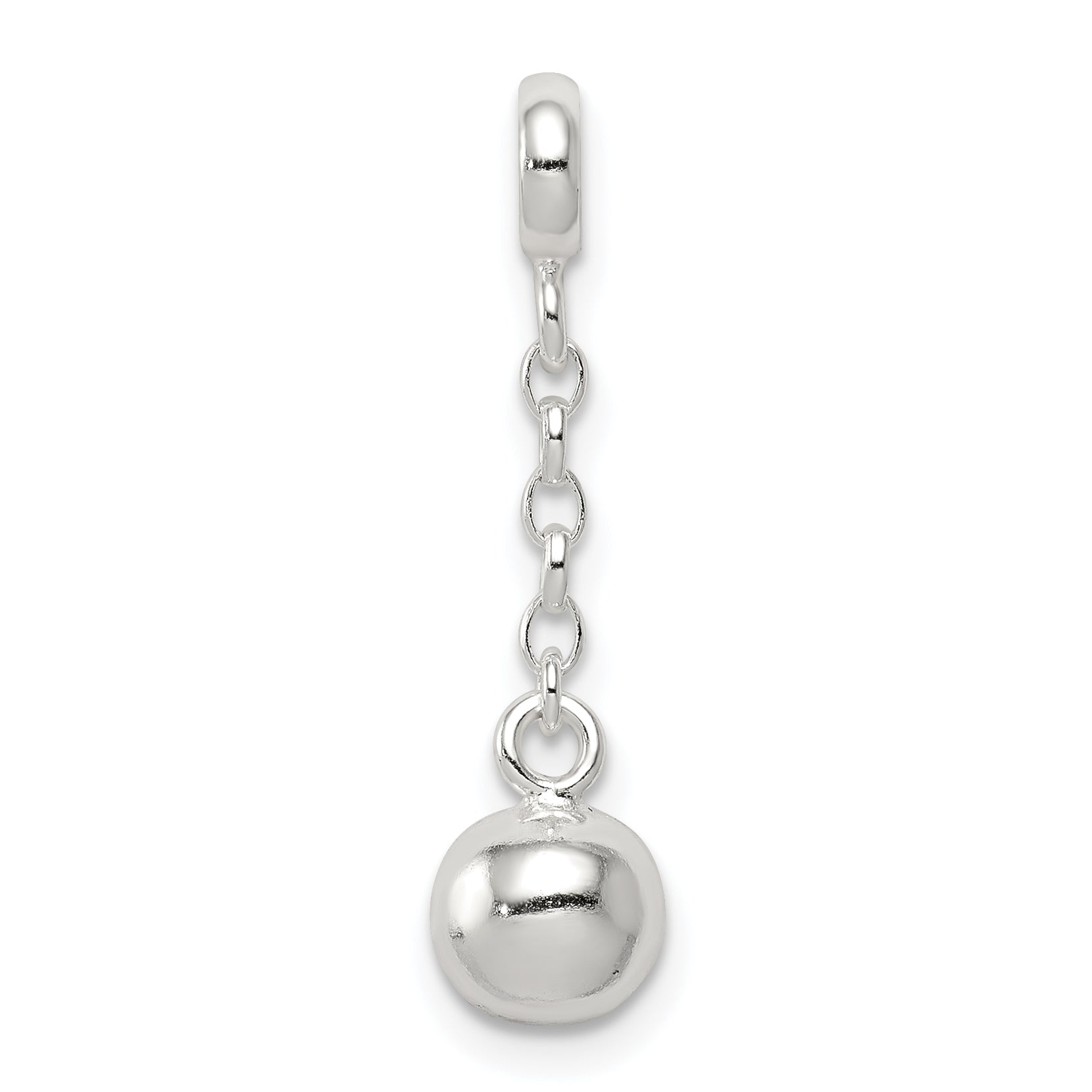 Sterling Silver Polished Bead 1/2in Dangle Enhancer Main image