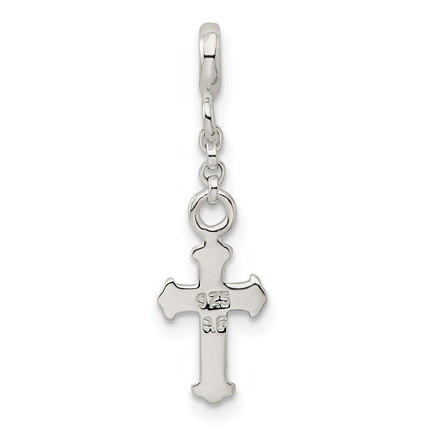 Sterling Silver Cross 1/2in Dangle Enhancer