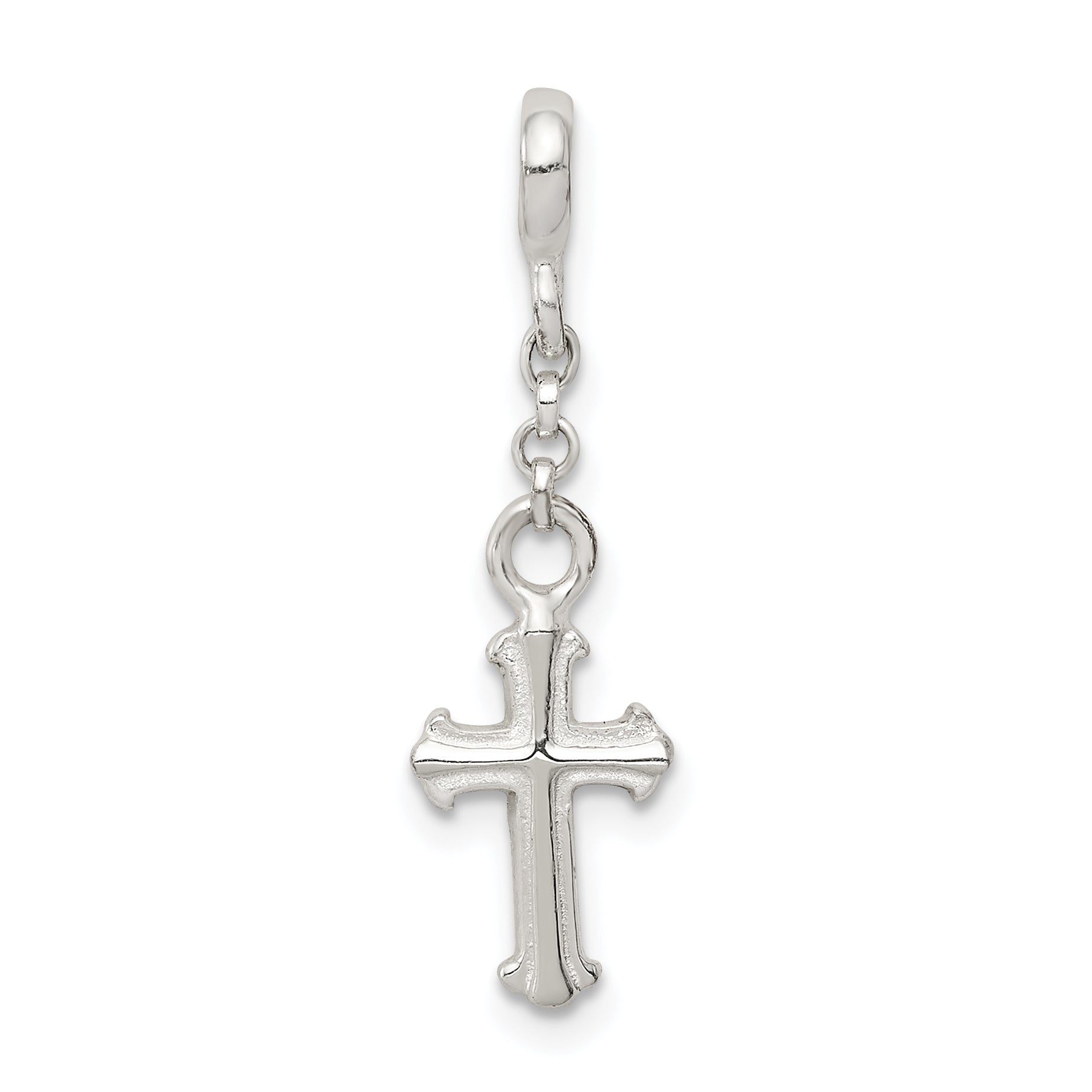 Sterling Silver Cross 1/2in Dangle Enhancer