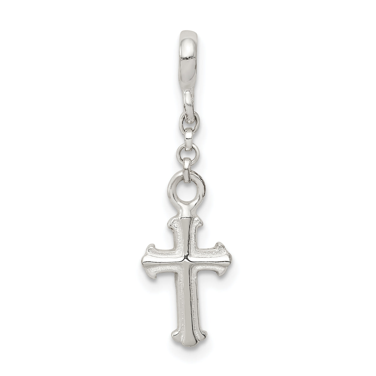 Sterling Silver Cross 1/2in Dangle Enhancer