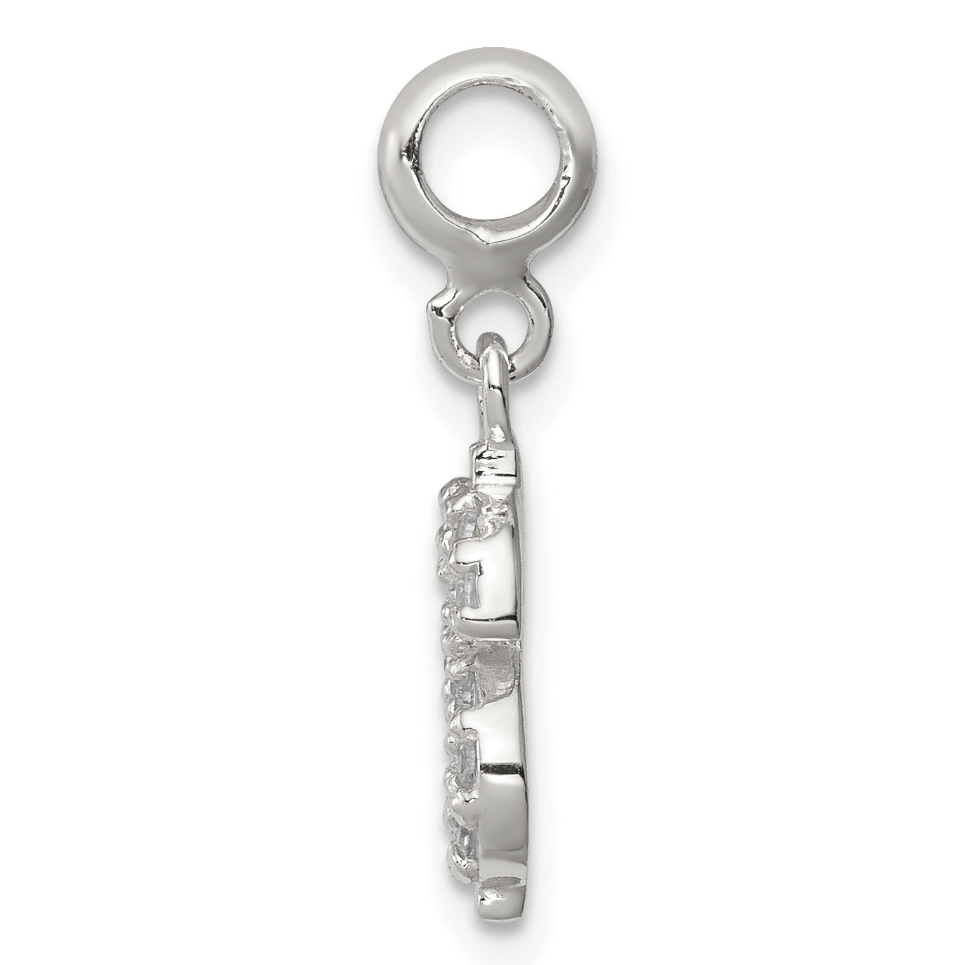 Sterling Silver CZ Dollar Sign Enhancer Secondary image