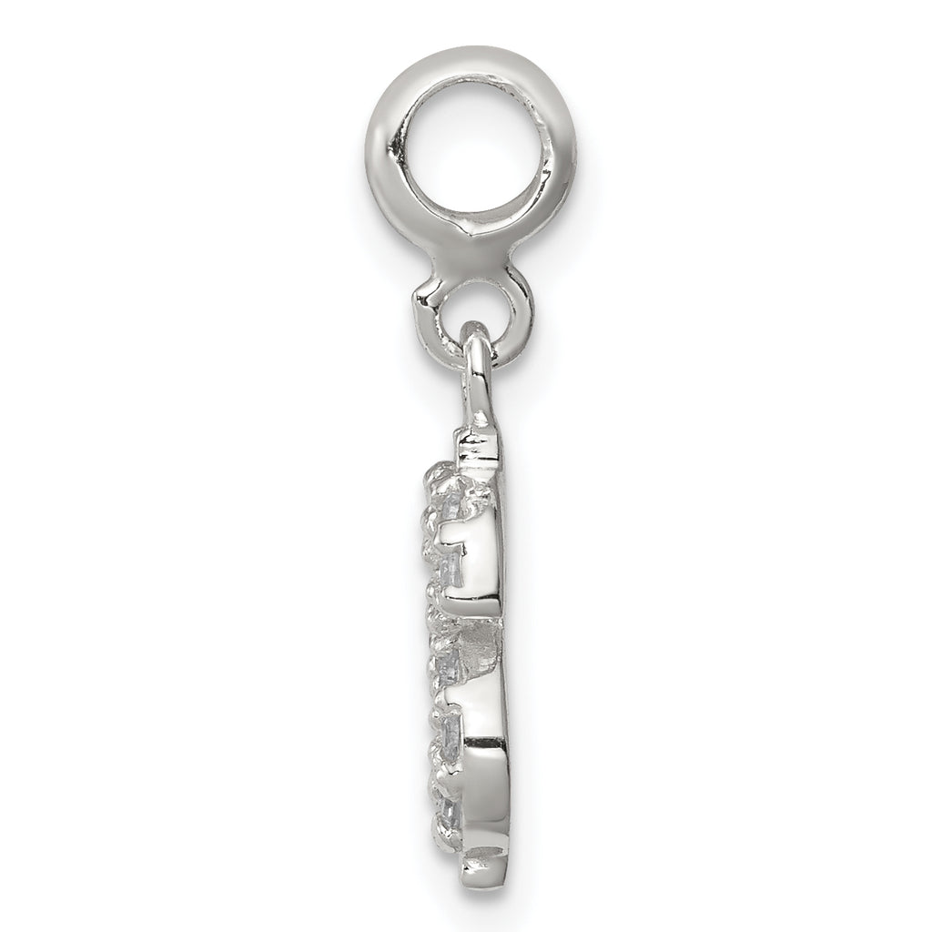 Sterling Silver CZ Dollar Sign Enhancer