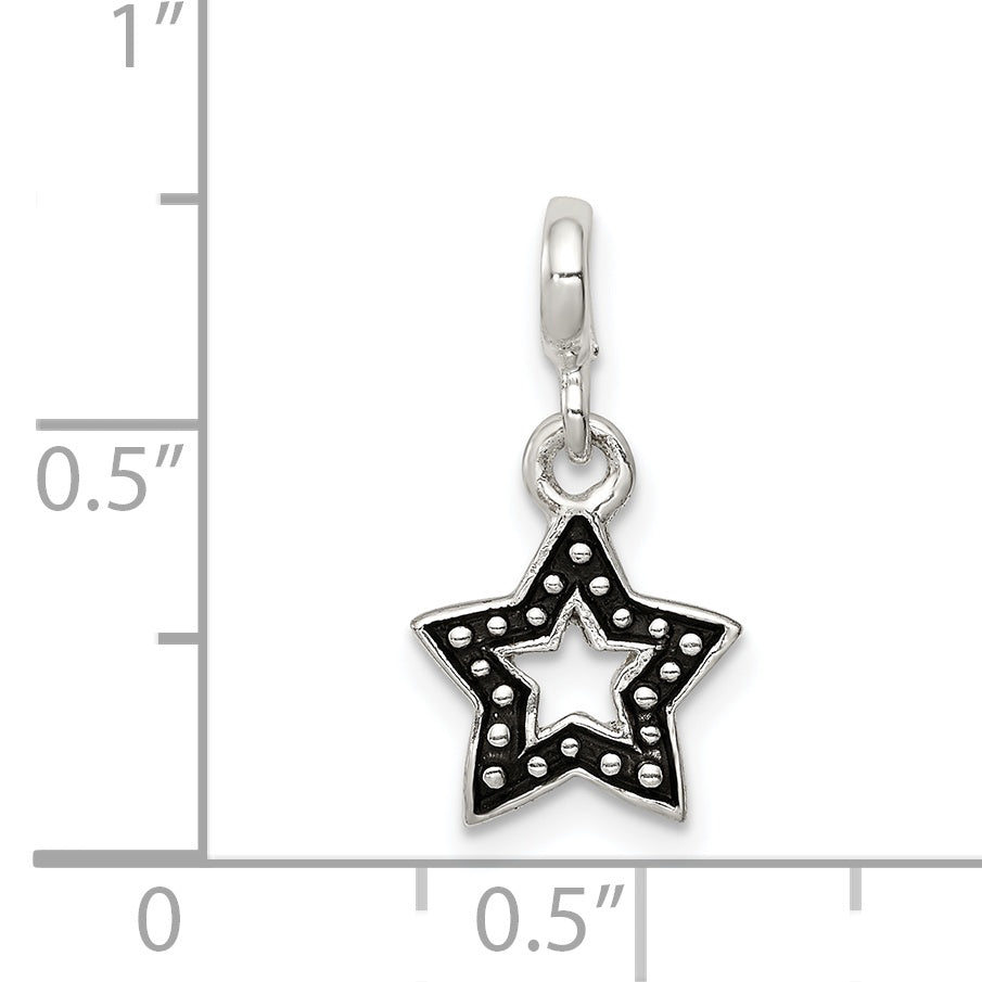 Sterling Silver Enameled Star Enhancer