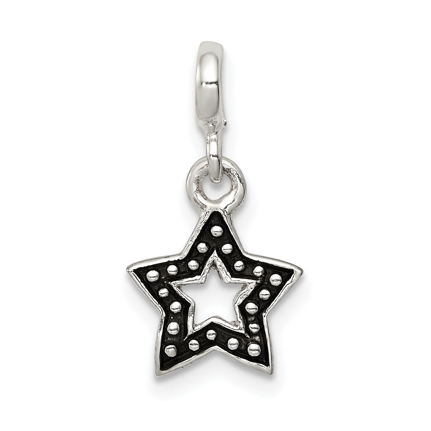 Sterling Silver Enameled Star Enhancer Main image