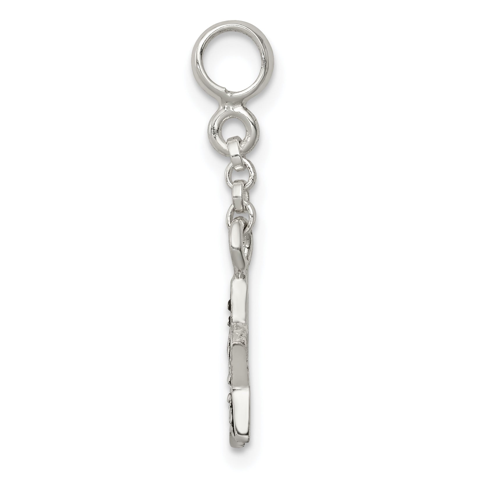 Sterling Silver Enameled Star 1/2in Dangle Enhancer Secondary image