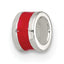 Sterling Silver Red Enameled Spacer Enhancer
