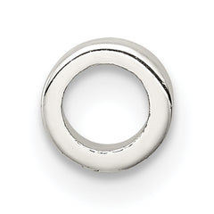 Sterling Silver 925 Cream Enameled Spacer Bead for Elegant Jewelry