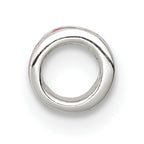 Hot Pink Enameled Spacer Bead in Sterling Silver
