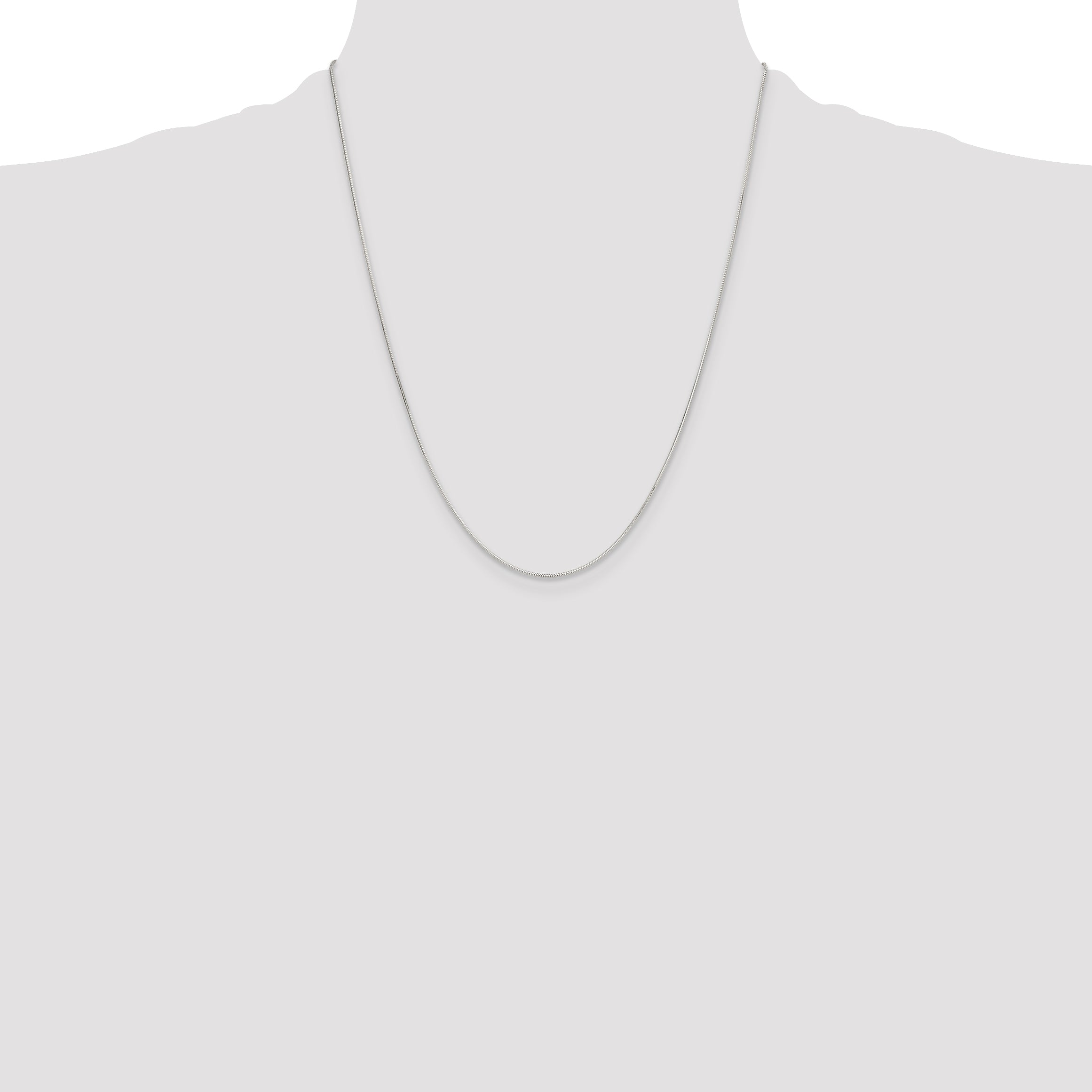 Sterling Silver Polished .90mm Octagonal Snake Chain