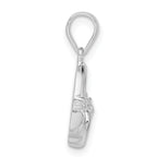 Sterling Silver Polished Green CZ Claddagh Pendant