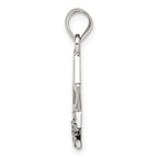 Sterling Silver Rhodium-plated CZ Star Pendant