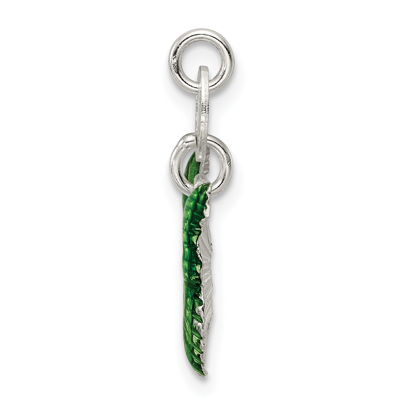Sterling Silver Enameled Butterfly Charm Secondary image