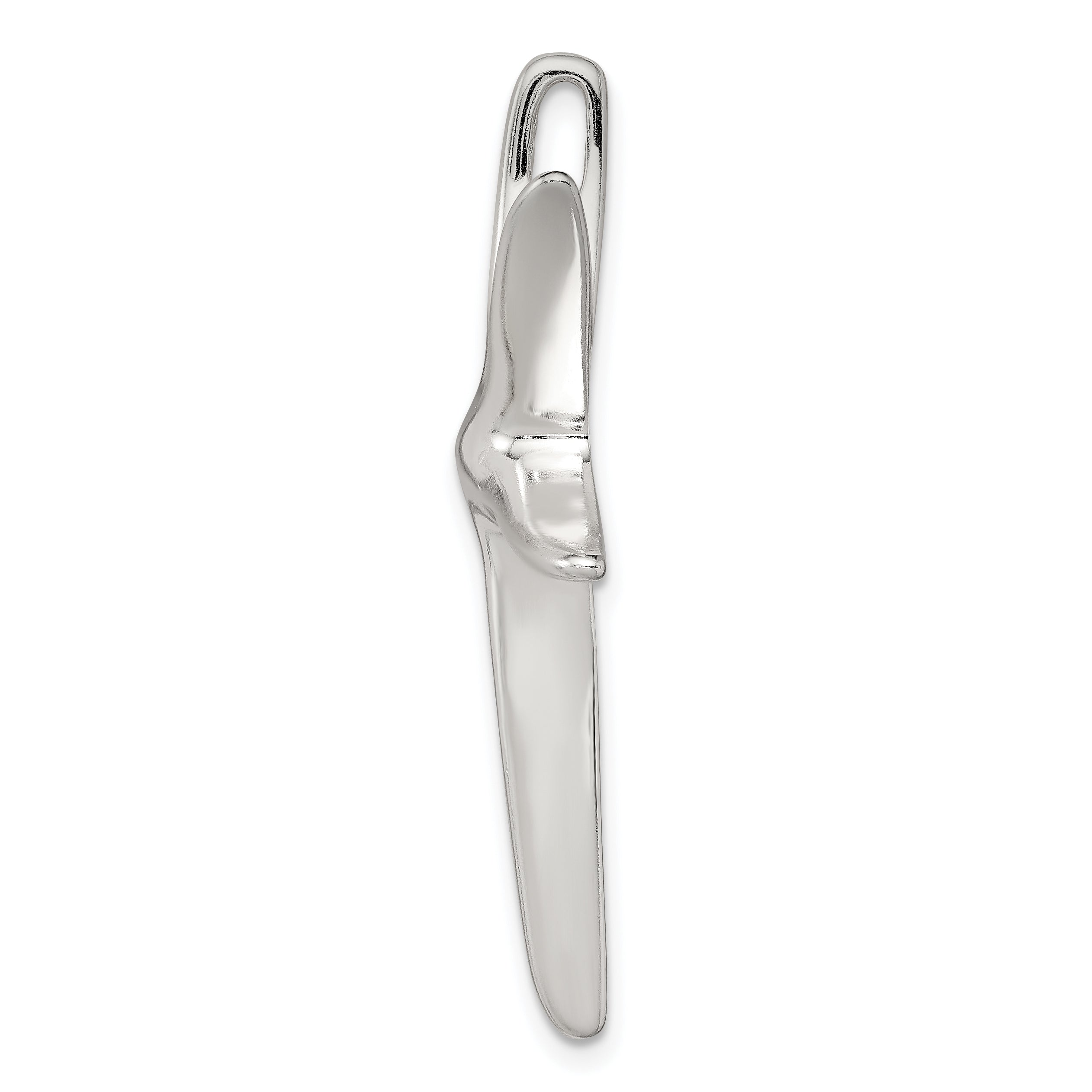 Sterling Silver Rhodium-plated Starfish Pendant Secondary image