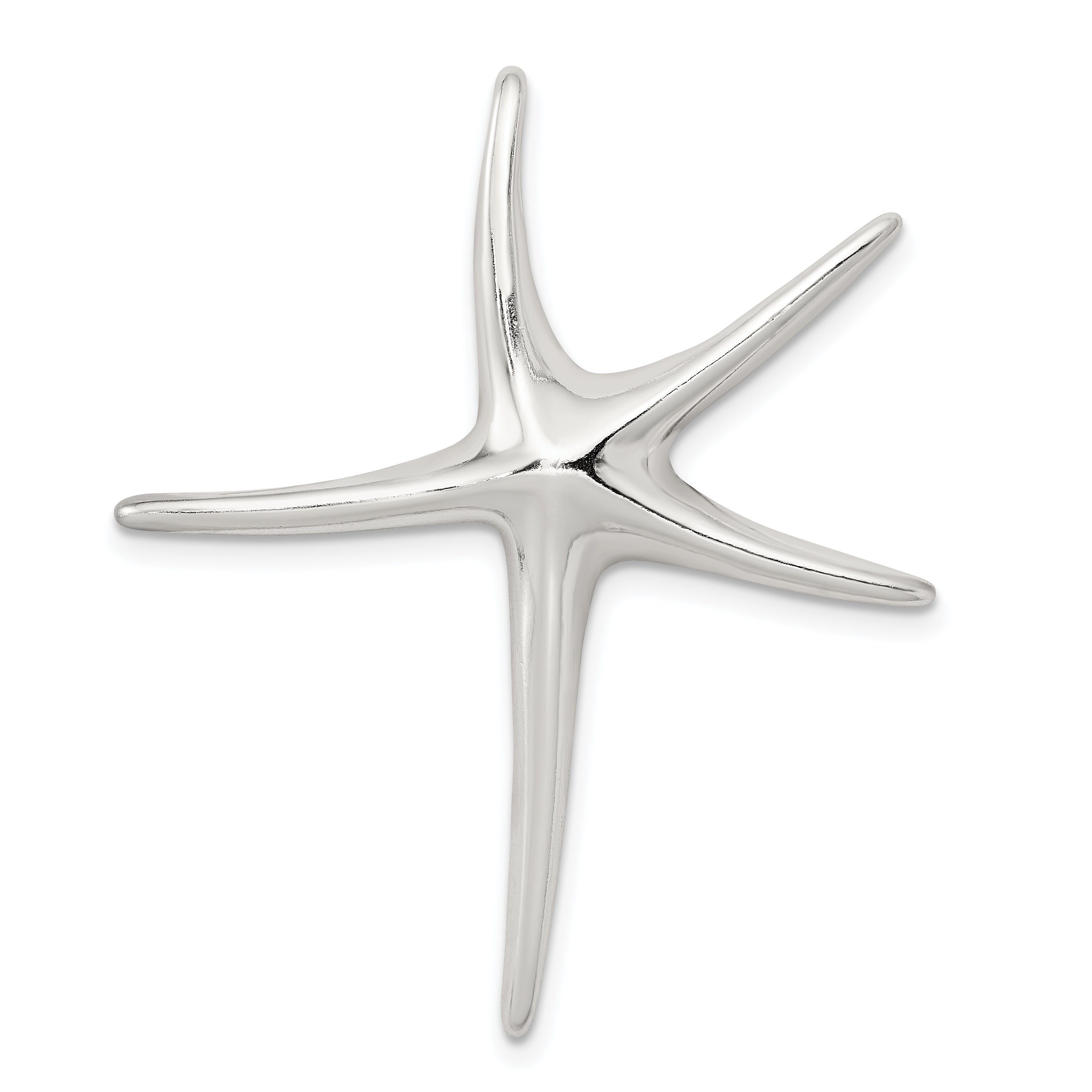 Sterling Silver Rhodium-plated Starfish Pendant Main image