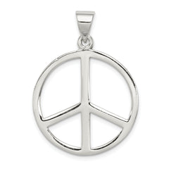 Sterling Silver Peace Symbol Pendant