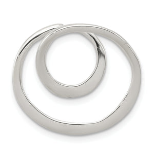 Circle Slide Pendant in Sterling Silver, 20x22mm - Sophia Jewelers