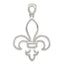 Sterling Silver Cut-Out Fleur de Lis Pendant