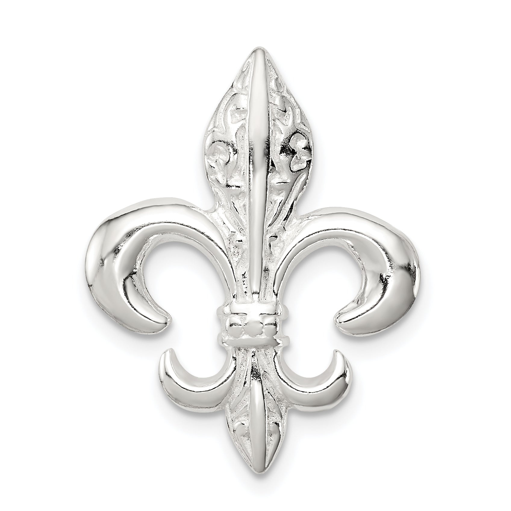 Sterling Silver Fleur De Lis Slide